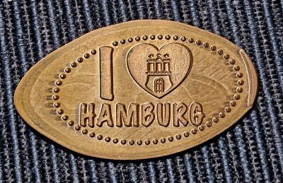 Souvenirmünze Express Shop in Hamburg