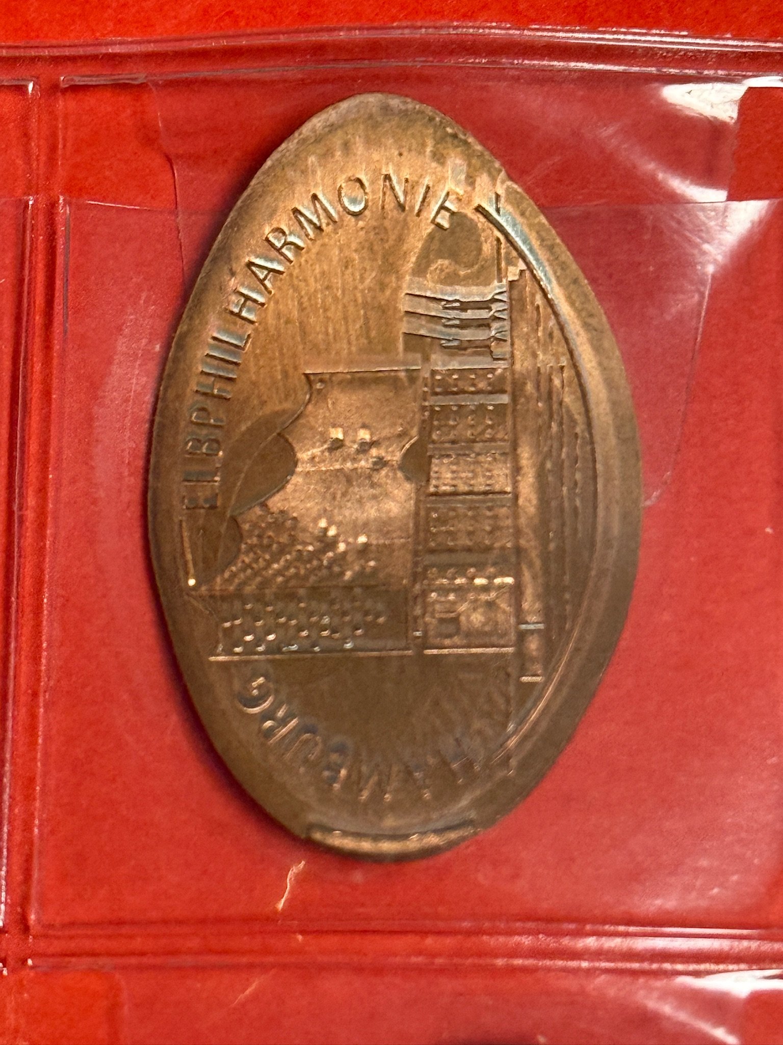 Souvenirmünze Landungsbrücken A4 in Hamburg