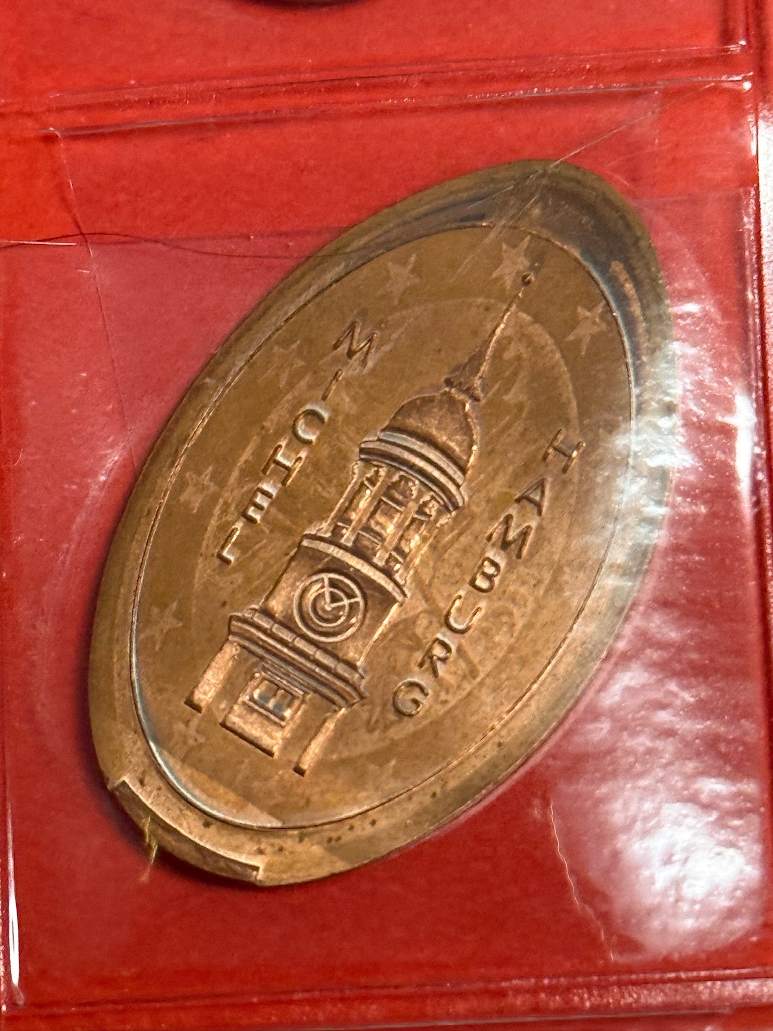 Souvenirmünze Landungsbrücken A4 in Hamburg
