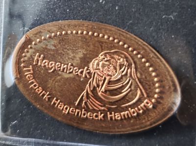 Souvenirmünze – Motiv von Münzautomat Tierpark Hagenbeck (Hamburg)
