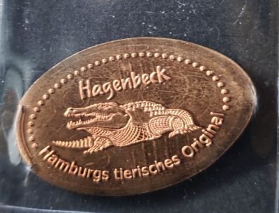 Souvenirmünze – Motiv von Münzautomat Tierpark Hagenbeck (Hamburg)