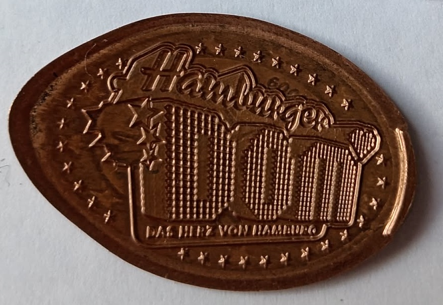 Souvenirmünze – Motiv von Münzautomat Hamburg Dom Automat 4 (Hamburg)