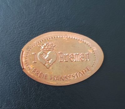 Souvenirmünze – Motiv von Münzautomat Hauptbahnhof (Bremen)