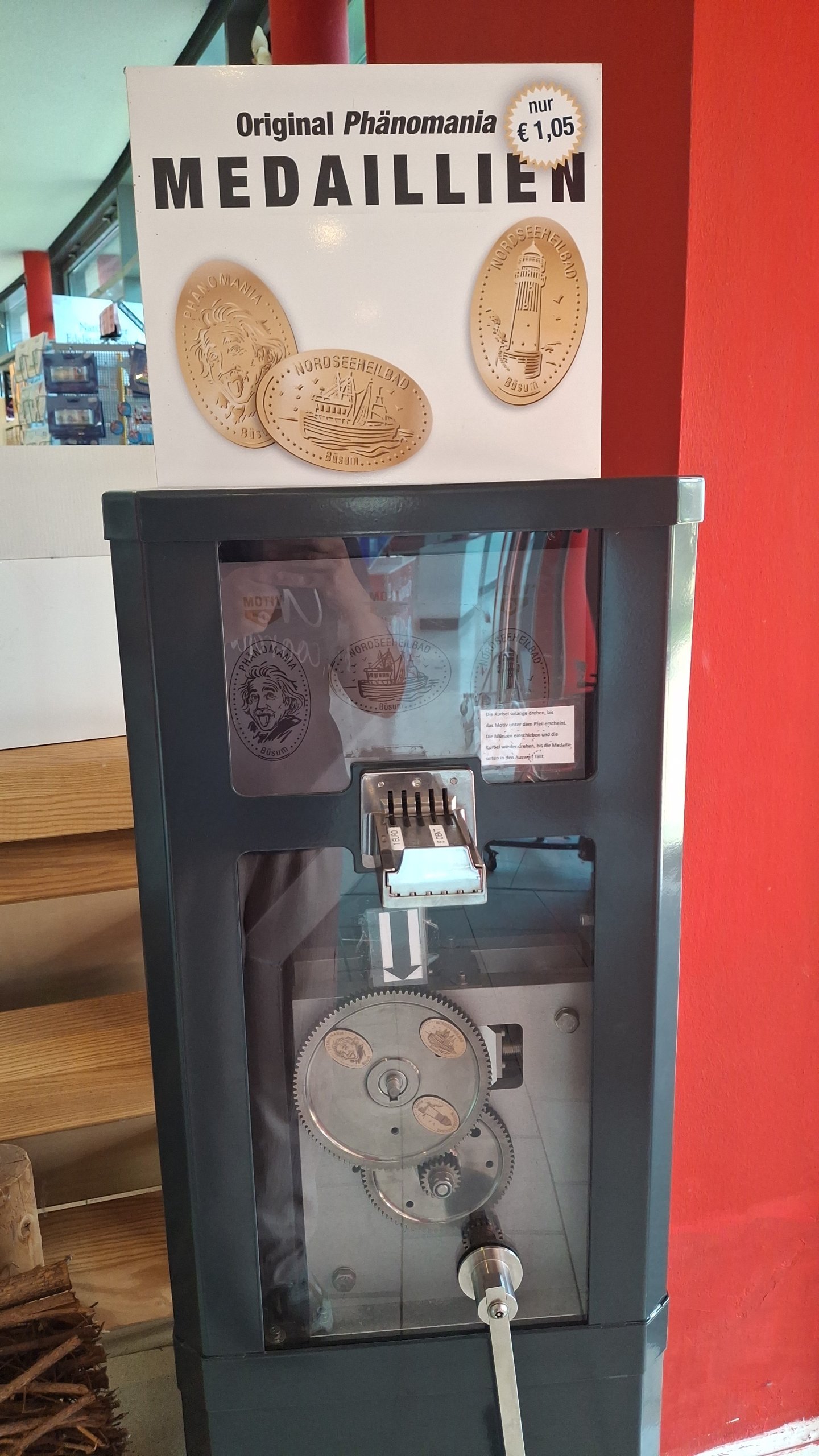 Münzautomat Phänomania in Büsum