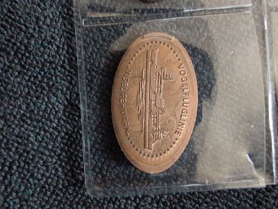 Souvenirmünze – Motiv von Münzautomat Niobe-Denkmal (Fehmarn)