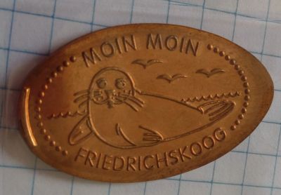 Souvenirmünze – Motiv von Münzautomat Hauptstraße (Friedrichskoog Spitze)