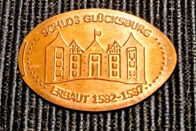 Souvenirmünze – Motiv von Münzautomat Schloss (Glücksburg (Ostsee))