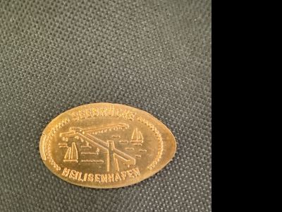 Souvenirmünze – Motiv von Münzautomat Hafenpassage (Heiligenhafen)