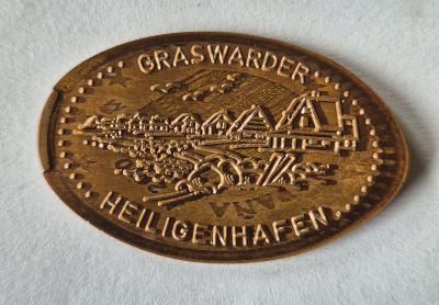 Souvenirmünze – Motiv von Münzautomat Yachthafen Holzsteg (Heiligenhafen)