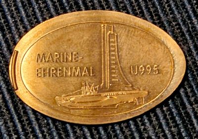 Souvenirmünze U-Boot & Ehrendenkmal A1 in Laboe