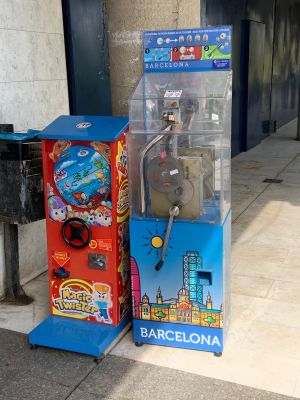 Münzautomat Port Olimpic in Barcelona – Titelbild