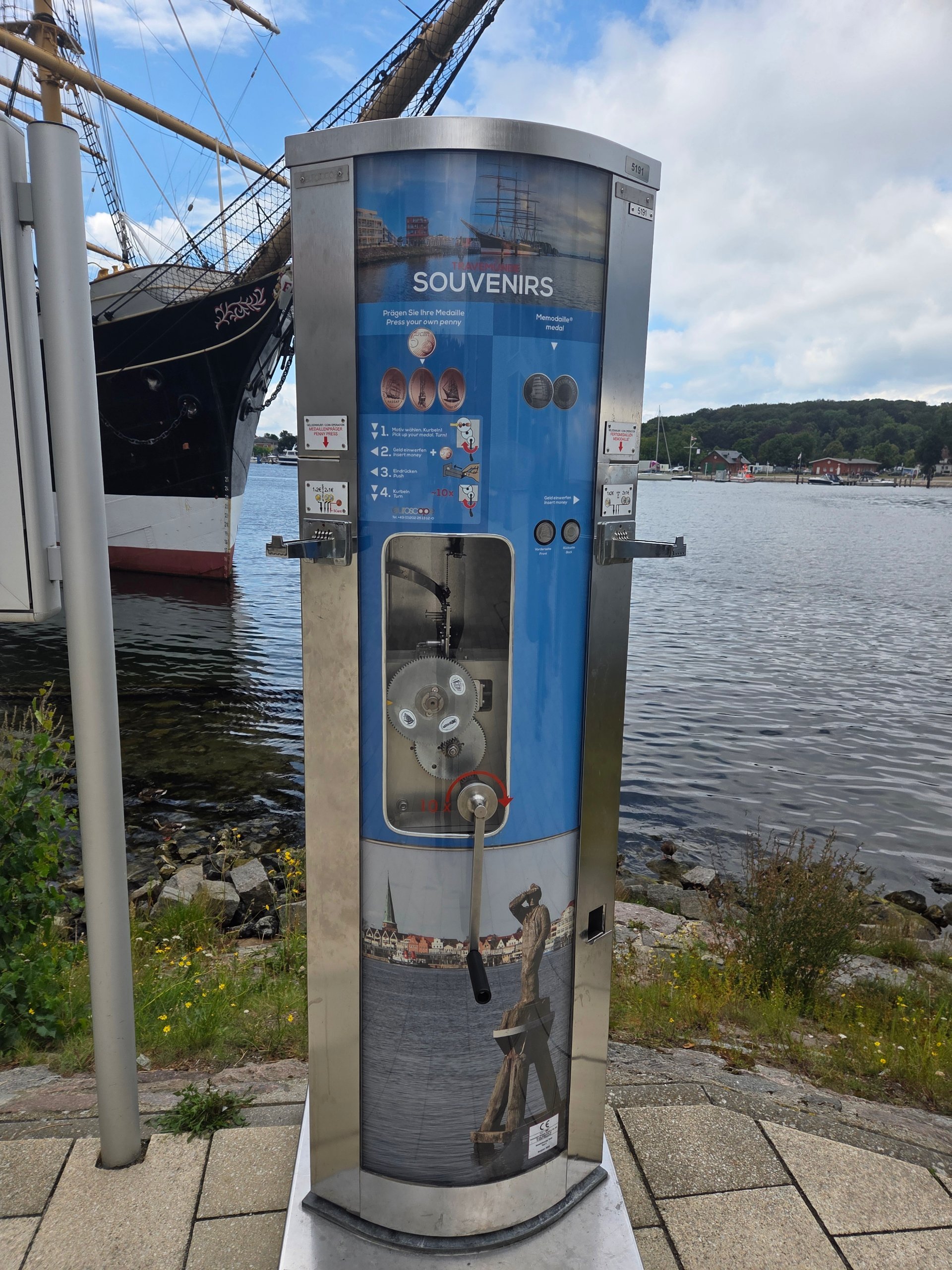 Münzautomat Priwall-Passat in Lübeck
