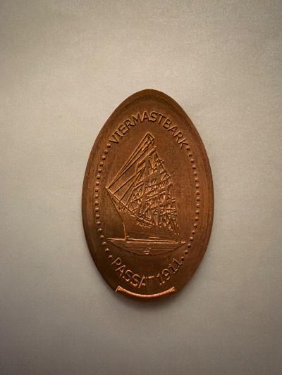 Moneda de recuerdo Priwall-Passat en Lübeck