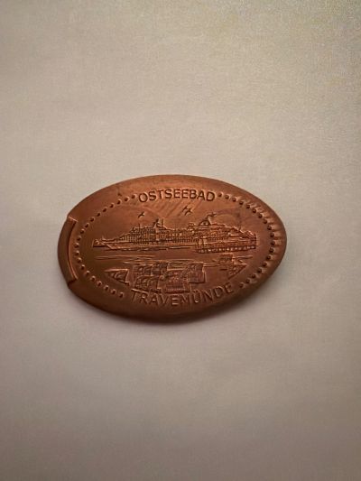Moneda de recuerdo Travepromenade A1 en Lübeck