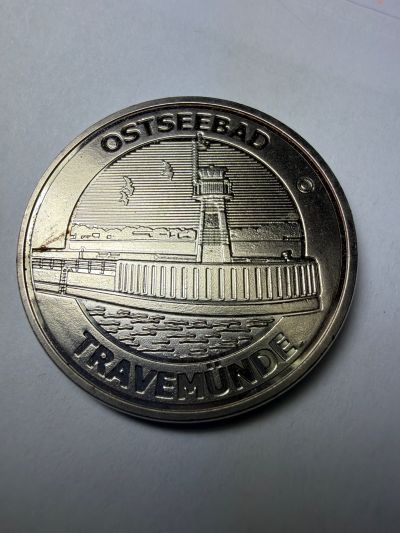 Moneda de recuerdo Travepromenade A1 en Lübeck