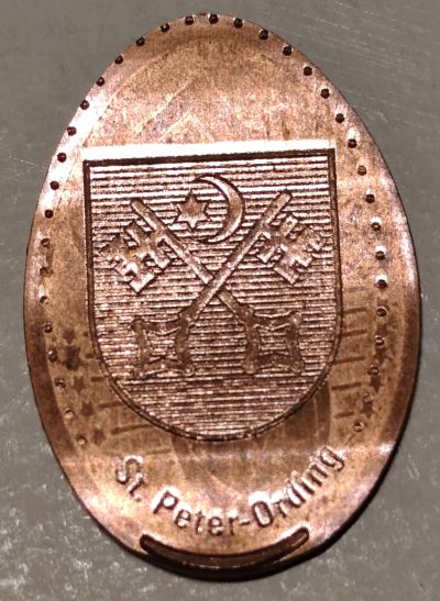 Souvenirmünze – Motiv von Münzautomat Kaufhaus Stolz (St. Peter-Ording)