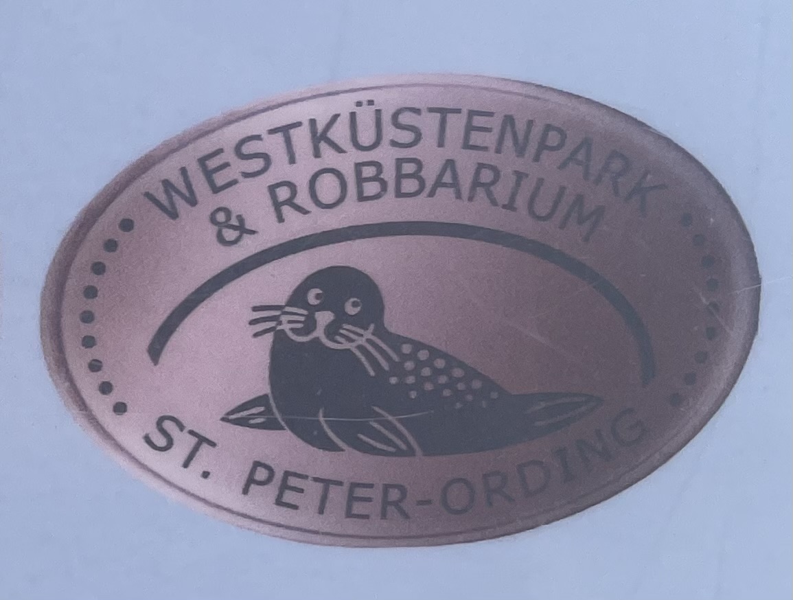 Souvenirmünze Westküstenpark A1 & A2 in St. Peter-Ording