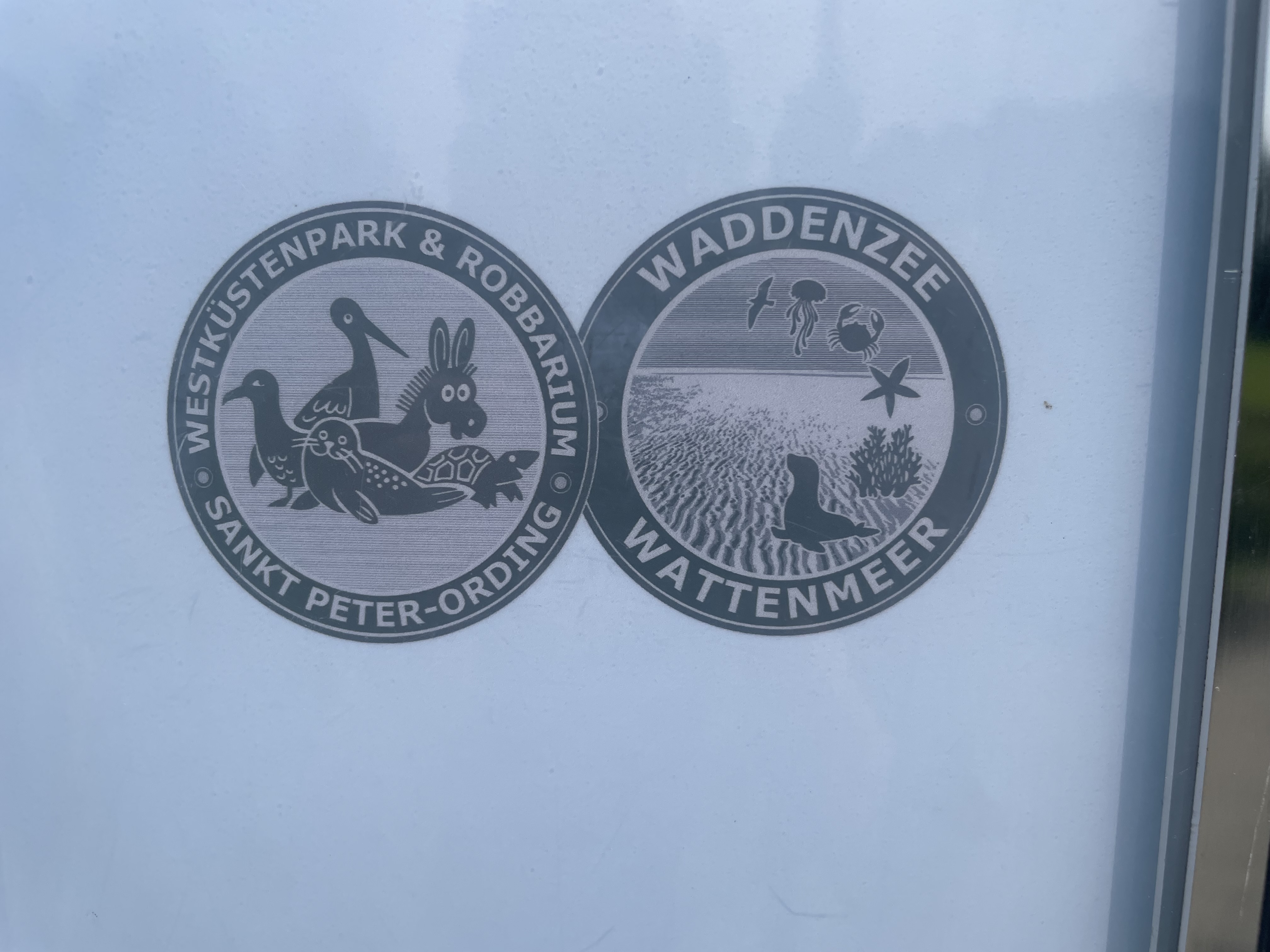 Souvenirmünze Westküstenpark A1 & A2 in St. Peter-Ording