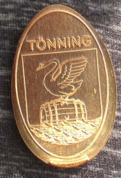 Souvenirmünze – Motiv von Münzautomat Am Hafen A1 (Tönning)