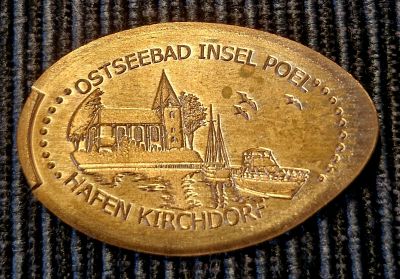Souvenirmünze – Motiv von Münzautomat Insel Poel (Insel Poel "Am schwarzen Busch")