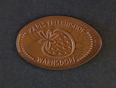 Souvenirmünze – Motiv von Münzautomat Karl`s Erdbeerhof (Warnsdorf)