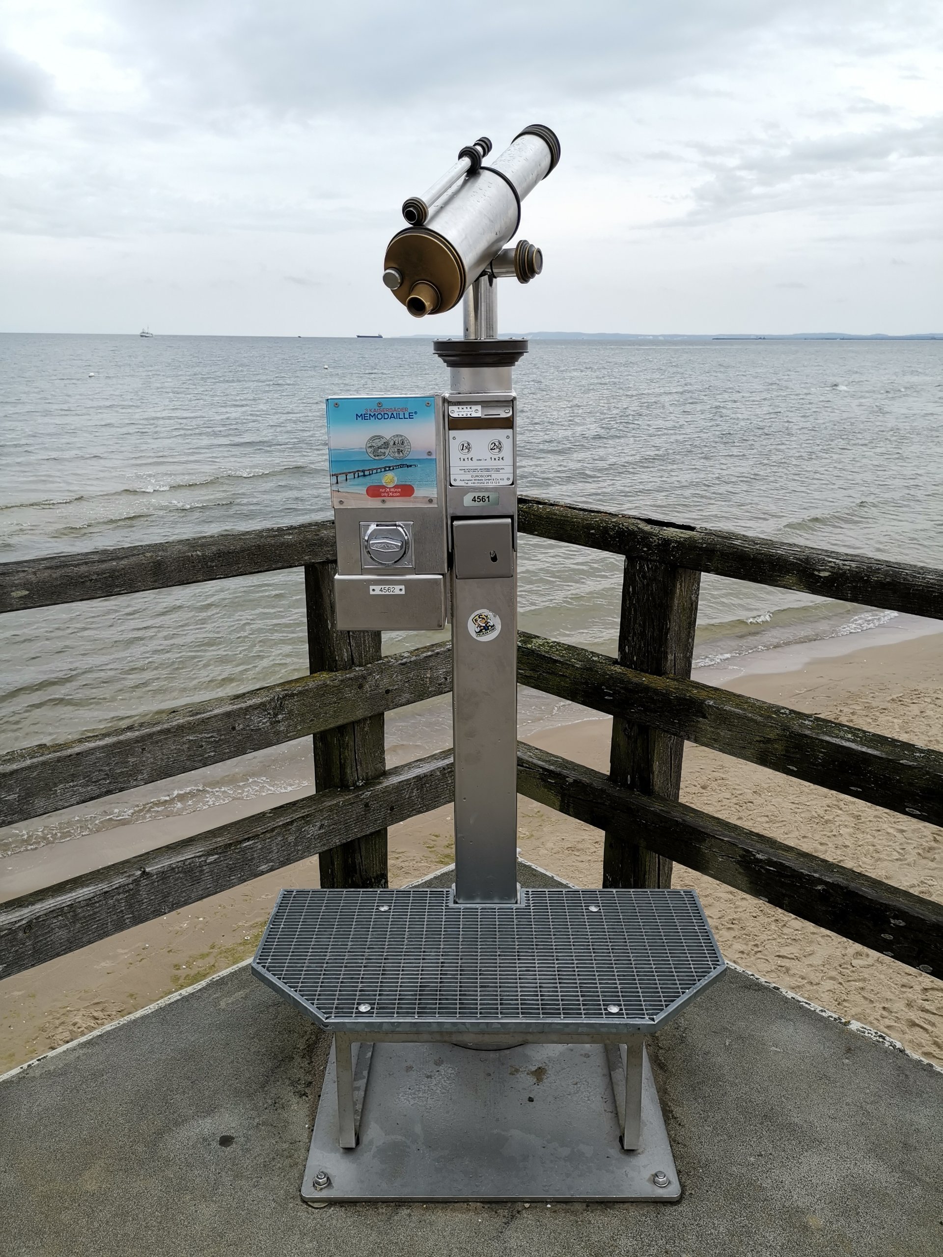 Münzautomat Seebrücke in Heringsdorf