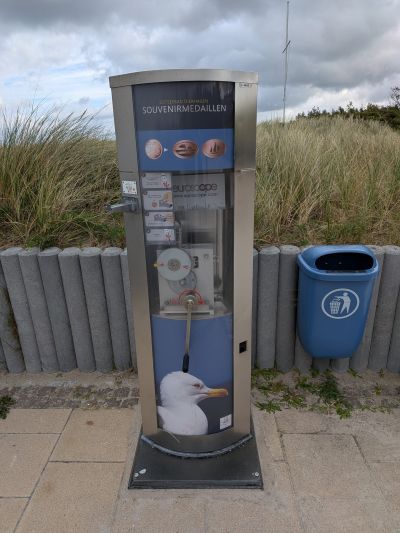 Souvenirmünze – Motiv von Münzautomat Besucherpromenade (Dierhagen)