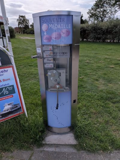 Souvenirmünze – Motiv von Münzautomat Hafen/Achterwasser (Prerow)