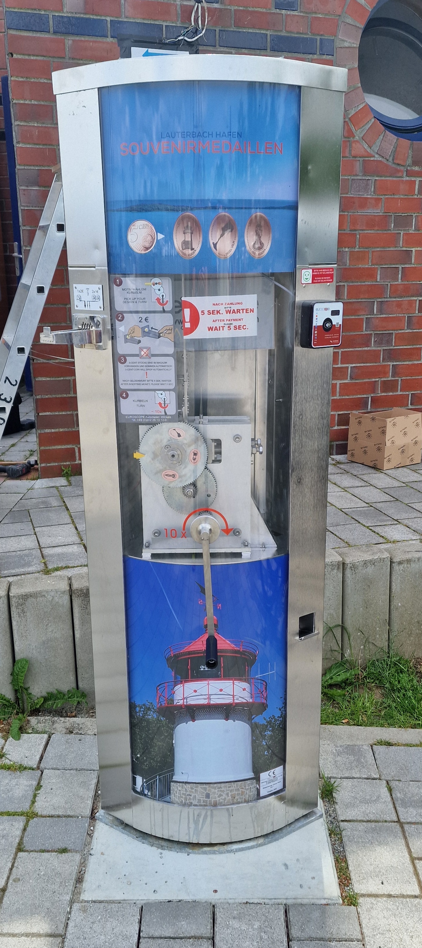 Münzautomat Hafen Lauterbach in Putbus