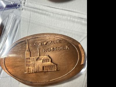 Souvenirmünze – Motiv von Münzautomat Petrikirche (Rostock)