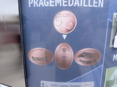 Moneta souvenir Teepott a Rostock