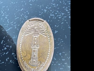 Souvenirmünze – Motiv von Münzautomat Teepott (R.-Warnemünde)
