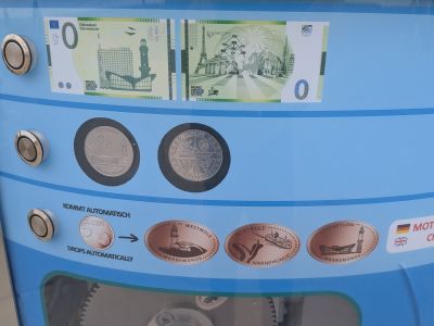 Souvenir coin – design from coin machine Westmole (R.-Warnemünde)