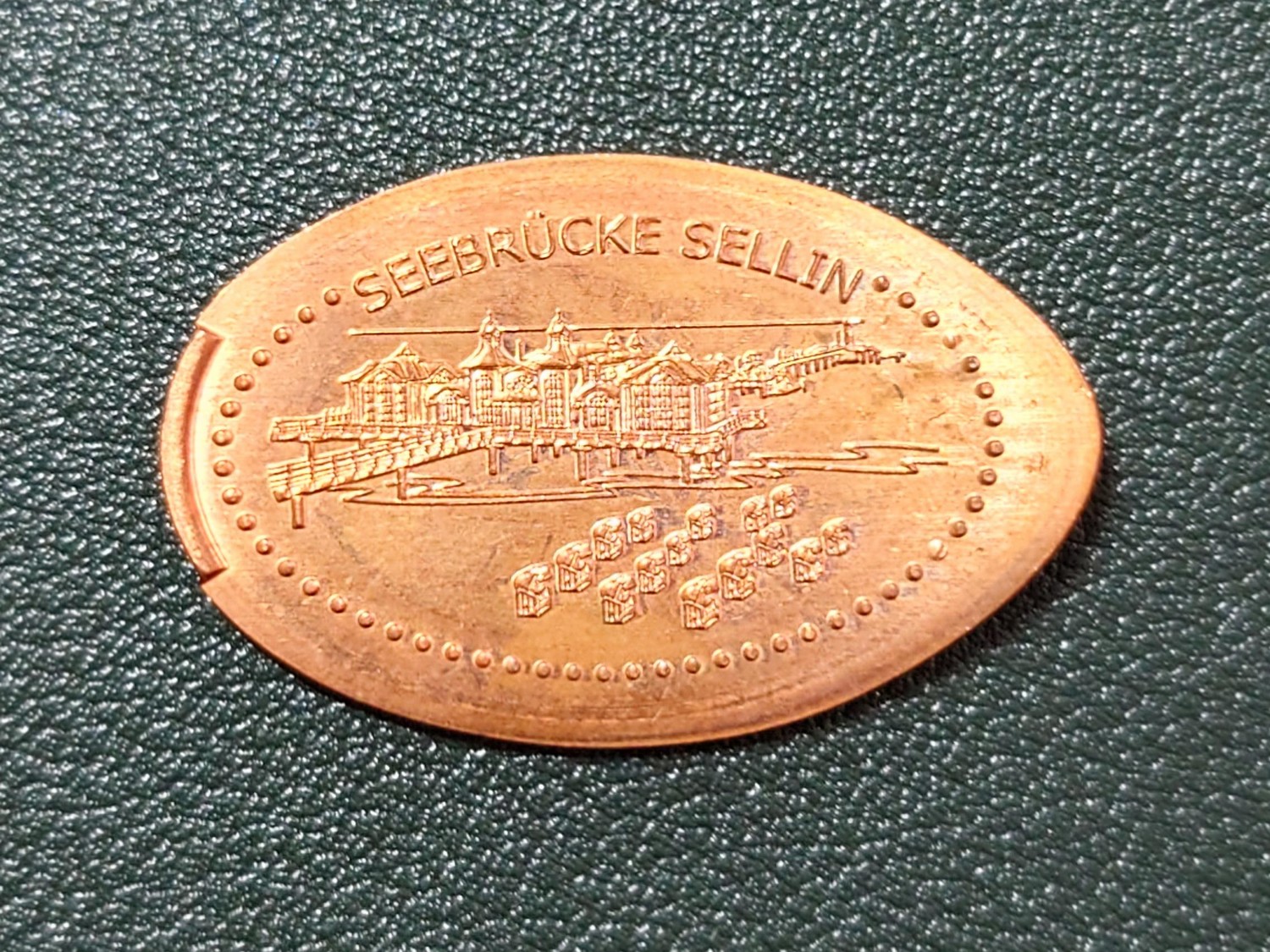 Souvenirmünze Seebrücke in Sellin