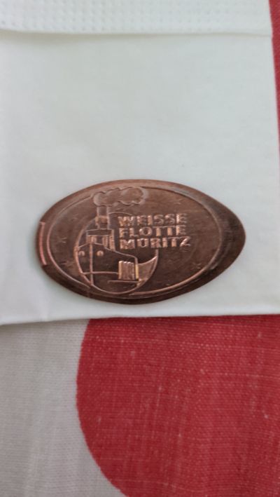 Souvenirmünze – Motiv von Münzautomat Weiße Flotte (Waren (Müritz))