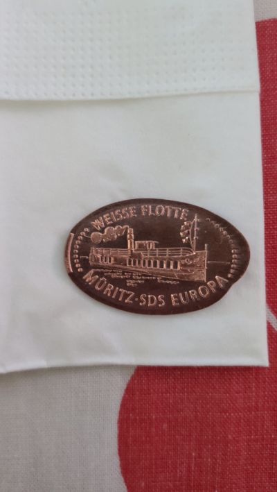 Souvenirmünze – Motiv von Münzautomat Weiße Flotte (Waren (Müritz))