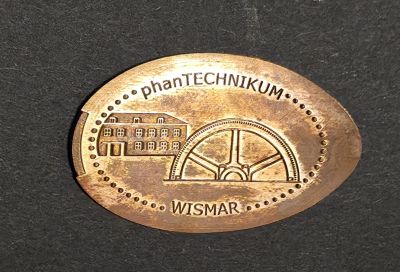 Souvenirmünze – Motiv von Münzautomat Phan Technikum (Wismar)
