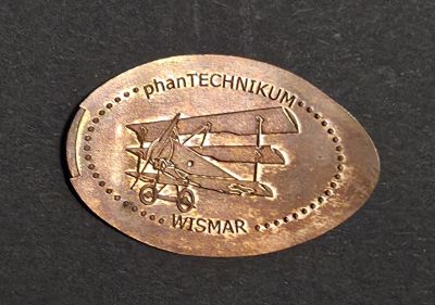 Souvenirmünze – Motiv von Münzautomat Phan Technikum (Wismar)