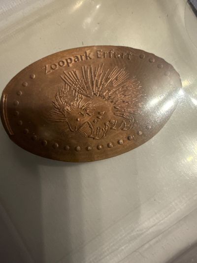 Souvenirmünze – Motiv von Münzautomat Thüringer Zoopark (Erfurt)