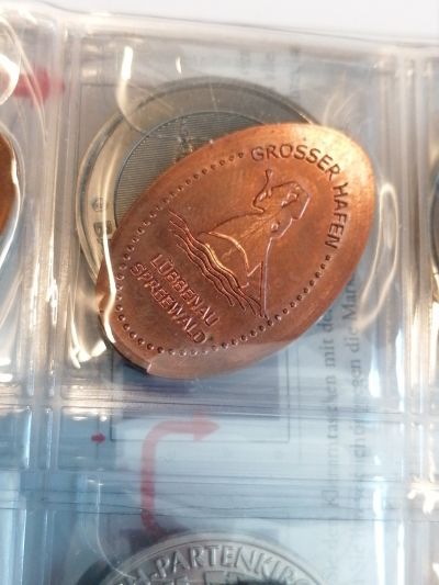 Souvenirmünze – Motiv von Münzautomat Spreewaldhafen (Lübbenau)