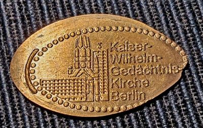 Souvenirmünze Gedächtniskirche A1 in Berlin