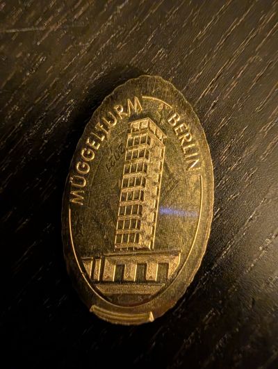 Pièce souvenir – motif de la machine Müggelturm (Berlin)