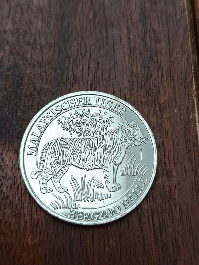 Souvenirmünze – Motiv von Münzautomat Bergzoo A3 (Halle (Saale))