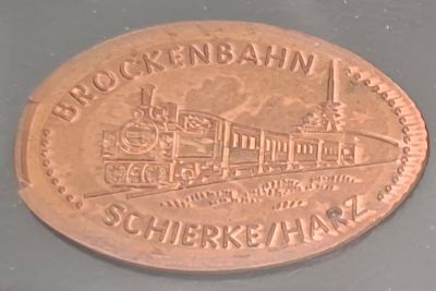 Souvenirmünze Bahnhof Schierke in Wernigerode