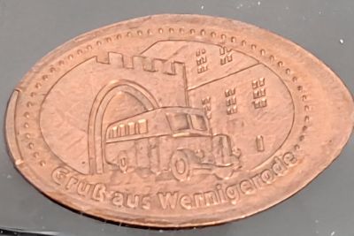 Souvenirmünze Schlossbahn in Wernigerode