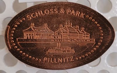 Souvenirmünze – Motiv von Münzautomat Schloss Pillnitz (Dresden)