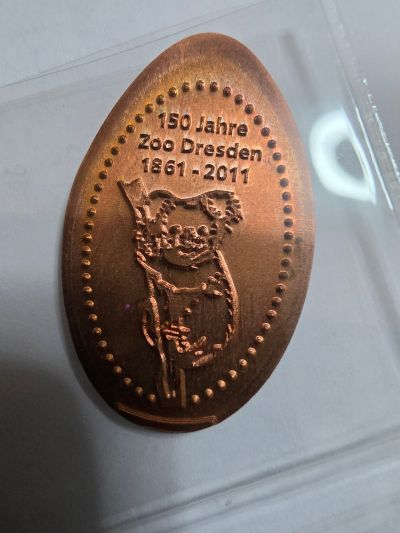 Souvenirmünze – Motiv von Münzautomat Zoo (Dresden)
