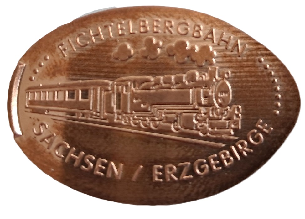 Souvenirmünze Bahnhof in Oberwiesenthal
