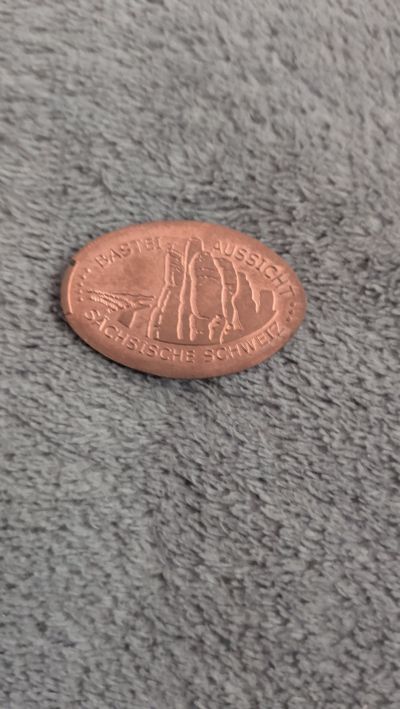 Souvenirmünze – Motiv von Münzautomat Basteibrücke (Rathen)