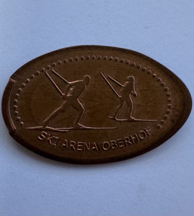 Souvenirmünze – Motiv von Münzautomat Lotto Arena am Rennsteig (Oberhof)